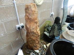 large stone water feature