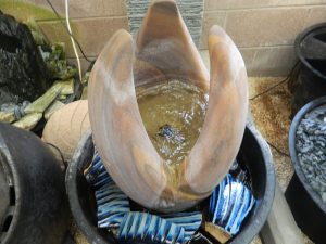 Flower water fountain