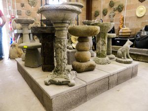 stone bird bath